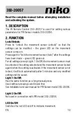 Preview for 19 page of Niko 350-20057 Manual