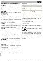 Preview for 4 page of Niko 350-20081 Manual