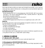 Предварительный просмотр 2 страницы Niko 360-45011 Manual