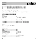 Предварительный просмотр 9 страницы Niko 360-45011 Manual