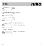 Предварительный просмотр 11 страницы Niko 360-45011 Manual