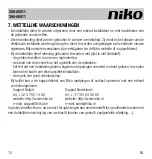 Предварительный просмотр 12 страницы Niko 360-45011 Manual