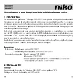 Предварительный просмотр 15 страницы Niko 360-45011 Manual