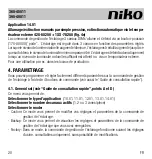 Предварительный просмотр 20 страницы Niko 360-45011 Manual