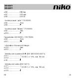 Предварительный просмотр 25 страницы Niko 360-45011 Manual