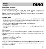 Предварительный просмотр 30 страницы Niko 360-45011 Manual