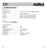 Предварительный просмотр 38 страницы Niko 360-45011 Manual