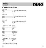 Предварительный просмотр 39 страницы Niko 360-45011 Manual