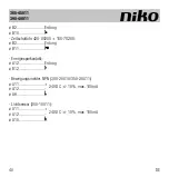 Предварительный просмотр 40 страницы Niko 360-45011 Manual