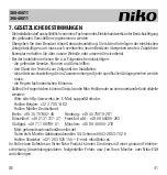 Предварительный просмотр 41 страницы Niko 360-45011 Manual