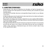 Предварительный просмотр 42 страницы Niko 360-45011 Manual