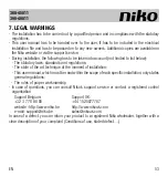 Предварительный просмотр 53 страницы Niko 360-45011 Manual