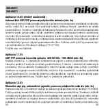 Предварительный просмотр 58 страницы Niko 360-45011 Manual