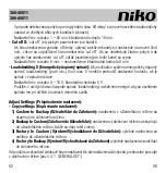 Предварительный просмотр 62 страницы Niko 360-45011 Manual