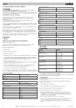 Preview for 1 page of Niko 360-45012 User Manual