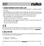 Предварительный просмотр 10 страницы Niko 390-40011 Manual