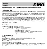 Preview for 13 page of Niko 390-40011 Manual