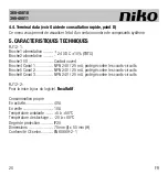 Предварительный просмотр 20 страницы Niko 390-40011 Manual