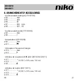 Предварительный просмотр 21 страницы Niko 390-40011 Manual