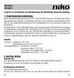 Предварительный просмотр 25 страницы Niko 390-40011 Manual