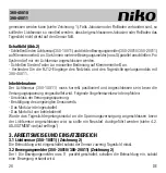 Предварительный просмотр 26 страницы Niko 390-40011 Manual