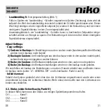 Предварительный просмотр 31 страницы Niko 390-40011 Manual