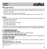 Предварительный просмотр 38 страницы Niko 390-40011 Manual