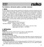 Предварительный просмотр 47 страницы Niko 390-40011 Manual