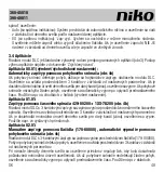 Предварительный просмотр 49 страницы Niko 390-40011 Manual