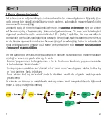 Preview for 6 page of Niko 65-411 Manual