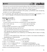 Preview for 10 page of Niko 65-411 Manual