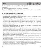 Preview for 11 page of Niko 65-411 Manual