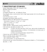 Preview for 25 page of Niko 65-411 Manual