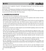 Preview for 37 page of Niko 65-411 Manual