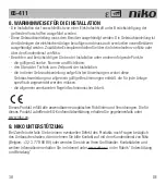 Preview for 40 page of Niko 65-411 Manual