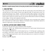 Preview for 42 page of Niko 65-411 Manual