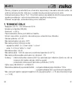 Preview for 63 page of Niko 65-411 Manual