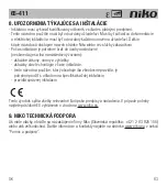 Preview for 65 page of Niko 65-411 Manual