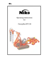 Niko Caterpillar HY 60 Operating Instructions Manual preview