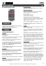 Preview for 1 page of Niko SERVODAN 41-926 User Manual