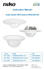 Niko SG360KNX/KLR RA 16 m Instruction Manual preview