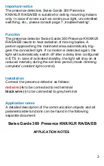 Preview for 3 page of Niko SG360KNX/KLR RA 16 m Instruction Manual