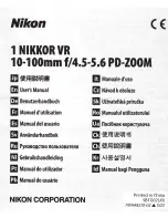 Preview for 1 page of Nikon 1 Nikkor VR 10-100mm/4.5-5.6 PD-Zoom User Manual