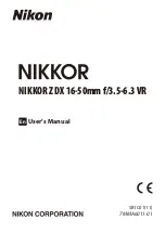 Preview for 1 page of Nikon 1675 User Manual