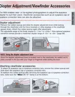 Preview for 73 page of Nikon 1718 - N 55 SLR Camera Instruction Manual