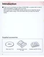 Preview for 2 page of Nikon 1723 - N 75QD SLR Camera Instruction Manual