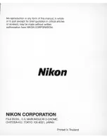 Preview for 132 page of Nikon 1723 - N 75QD SLR Camera Instruction Manual