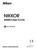 Preview for 1 page of Nikon 20110 User Manual
