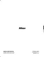 Предварительный просмотр 238 страницы Nikon 25203 - D1H Digital Camera SLR User Manual