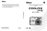 Предварительный просмотр 1 страницы Nikon 25539 - Coolpix P3 Digital Camera User Manual